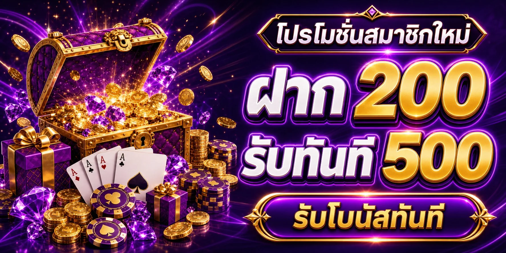 โปรโมชั่น DUBAI900 โบนัสสมาชิกใหม่และคืนยอดเสีย